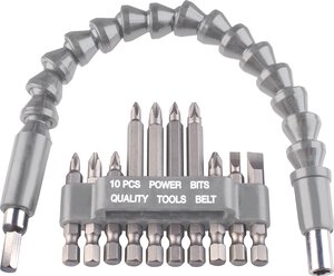 Bit Set w.flexible Shaft,11pcs
