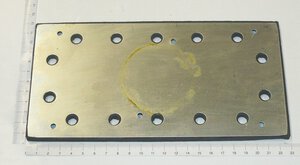 rubber plate with metal plate