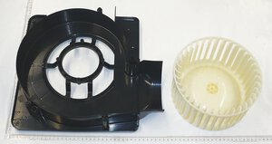 Bottom funnel + Down fan blade