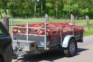Trailer net in carrier bag