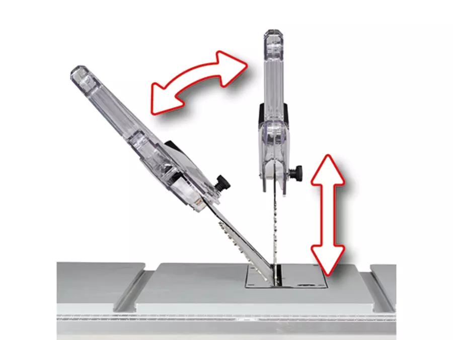 Tilting-saw-blade