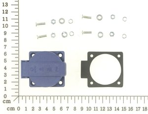 230V outlet socket assembly (E