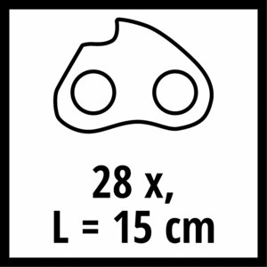 15 cm Saw Chain, 3/10", 28 DL, 1.0 mm