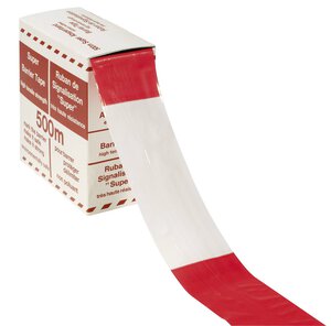 Cinta para acordonar roja y blanca