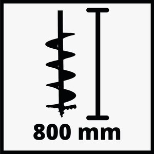 80 cm Erdbohrer, Ø 120 mm