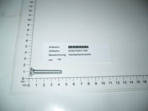 cup head square neck bolt