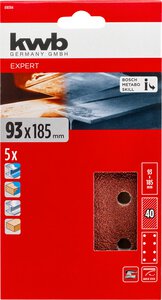 QUICK-STICK Schleifstreifen, HOLZ & METALL, Edelkorund, 93 x 185 mm, SB