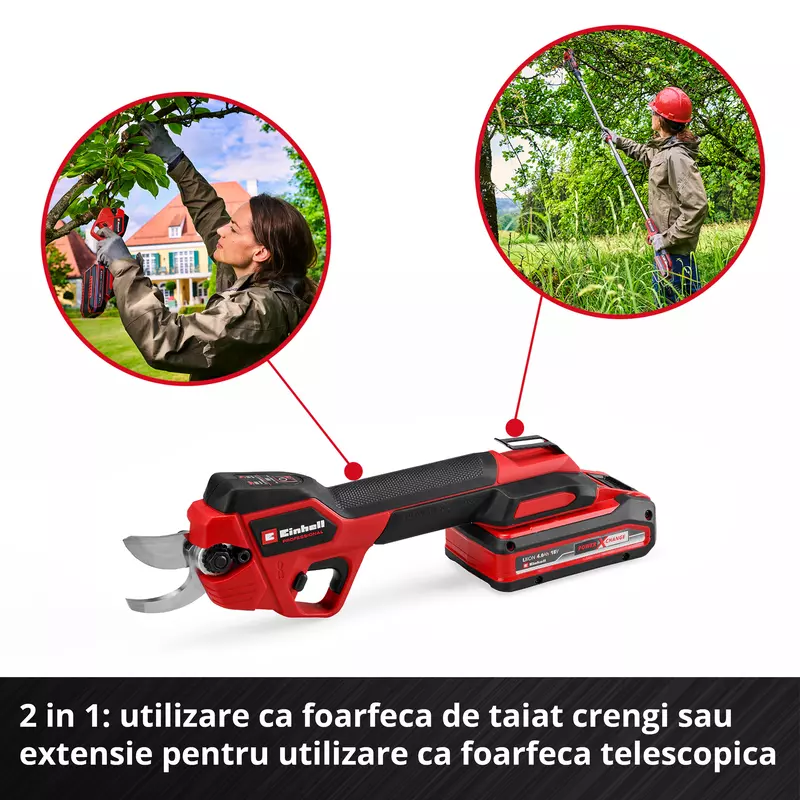 Einhell Foarfeca de gradina fara fir GP-LS 18/28 Li T BL-Solo