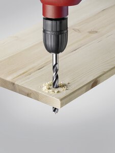 Jeux de mèches hélicoïdales à bois, acier CV, spirale double, 5, 7 et 8 pièces