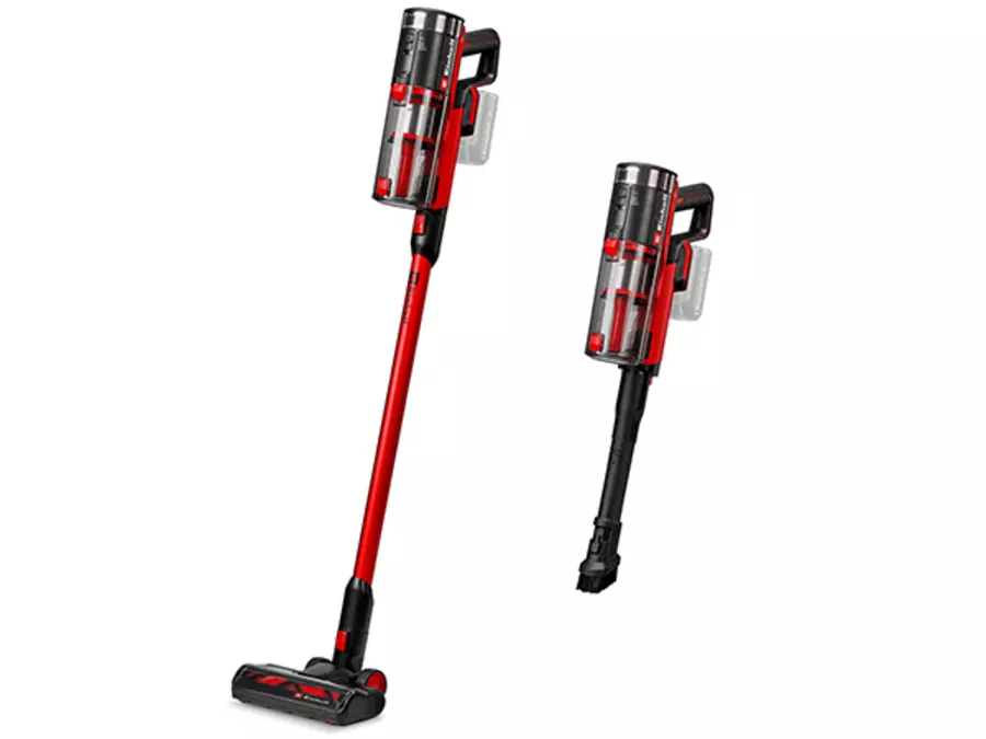 Der Einhell Akku-Stielstaubsauger TE-SV 18/270 Li BL-Solo als Stiel- und Handstaubsauger im 2-in-1-Design.