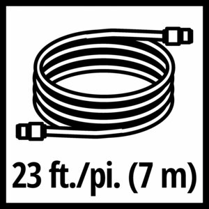 7 m Suction Hose, Brass Fittings