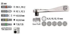 17-pc. Bit and Socket Set, Bits and Sockets, Display
