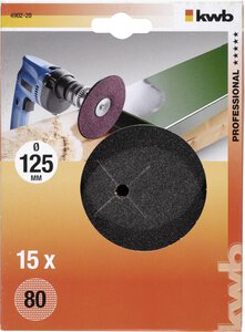 Schleifscheiben HOLZ & METALL, Korund, Ø 125 mm, 80