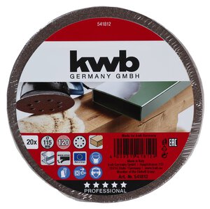 QUICK-STICK Schleifscheiben, HOLZ & METALL, Edelkorund, Ø 115 mm, gelocht, Sparpack