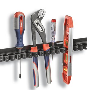 Werkzeughalter mit 24 Plastik-Klemmen, 20 Stück im Display