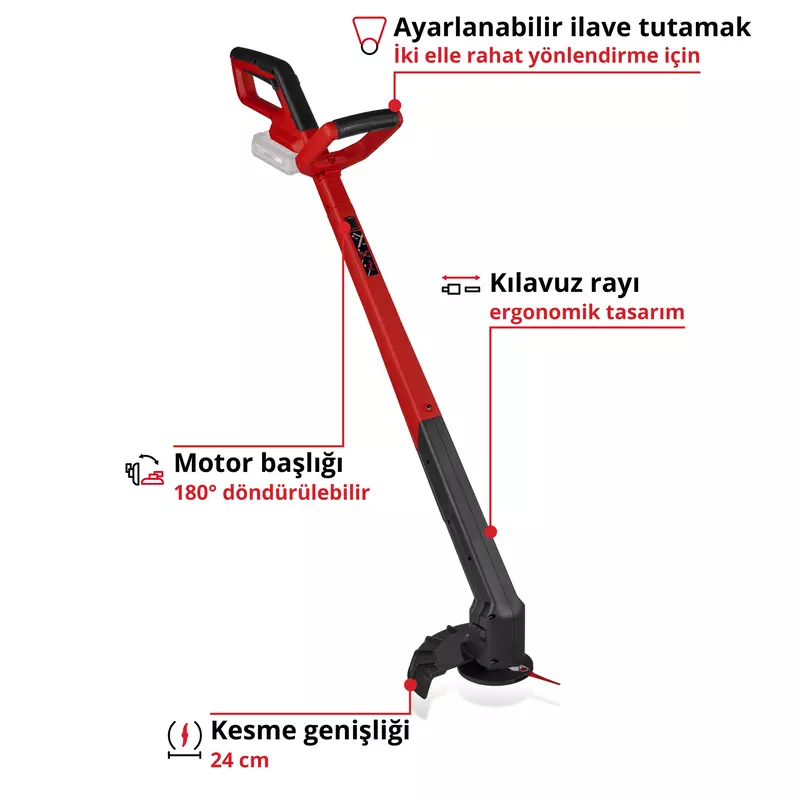 Einhell Akülü Kenar Kesme Makinesi GC-CT 18/2411 Li P-Solo