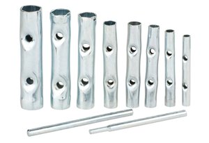 Juego de llaves de tubo hexagonales, 10 piezas