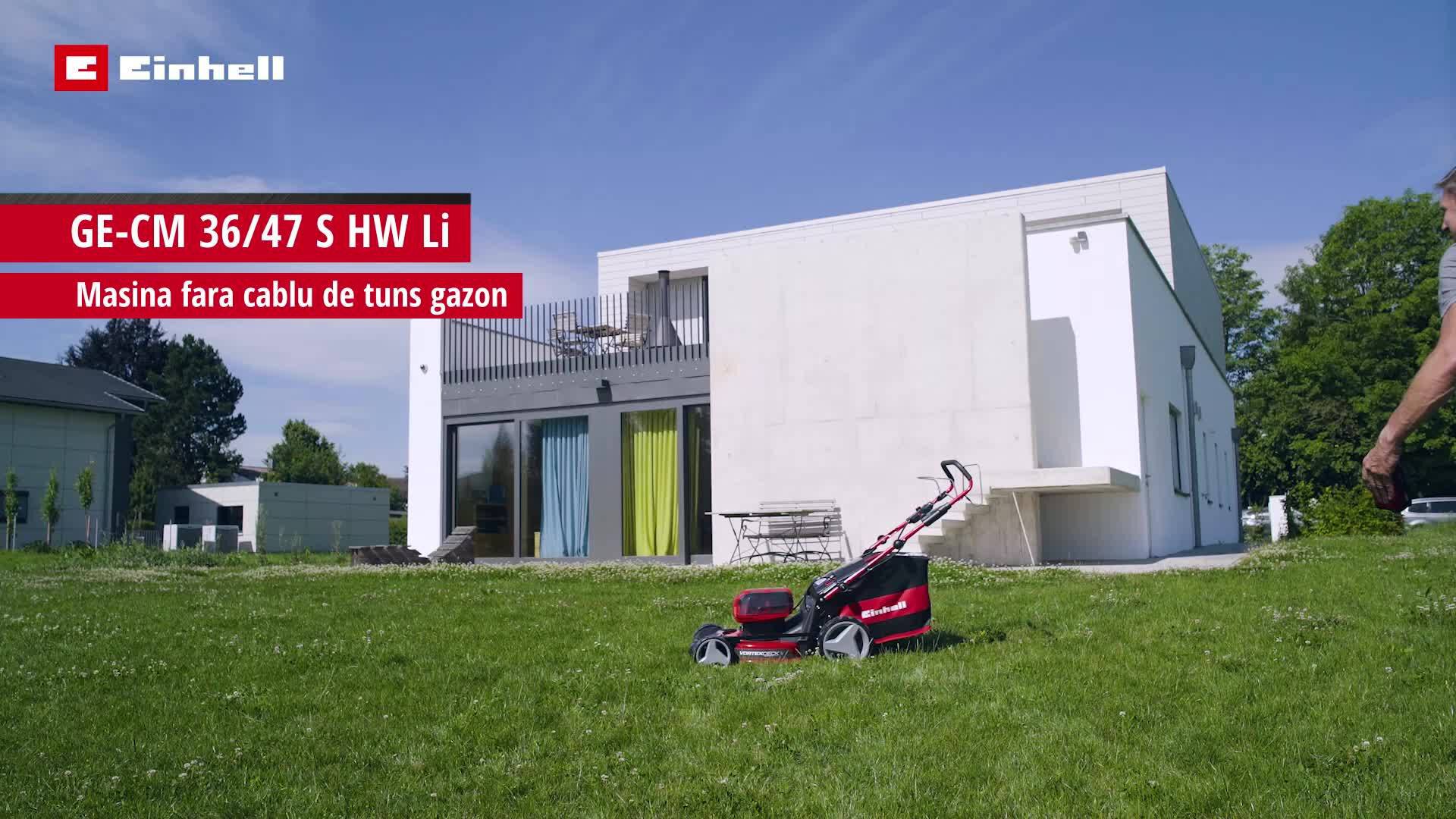 Einhell Masina de tuns iarba fara fir GP-CM 36/47 S HW Li (4x4,0Ah)