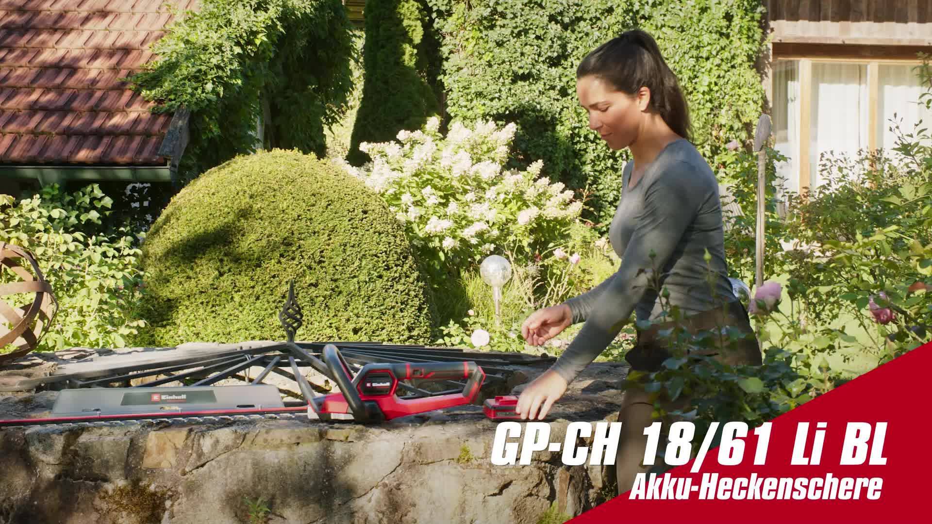 Produktvideo: Einhell Akku-Heckenschere GP-CH 18/61 Li BL-Solo