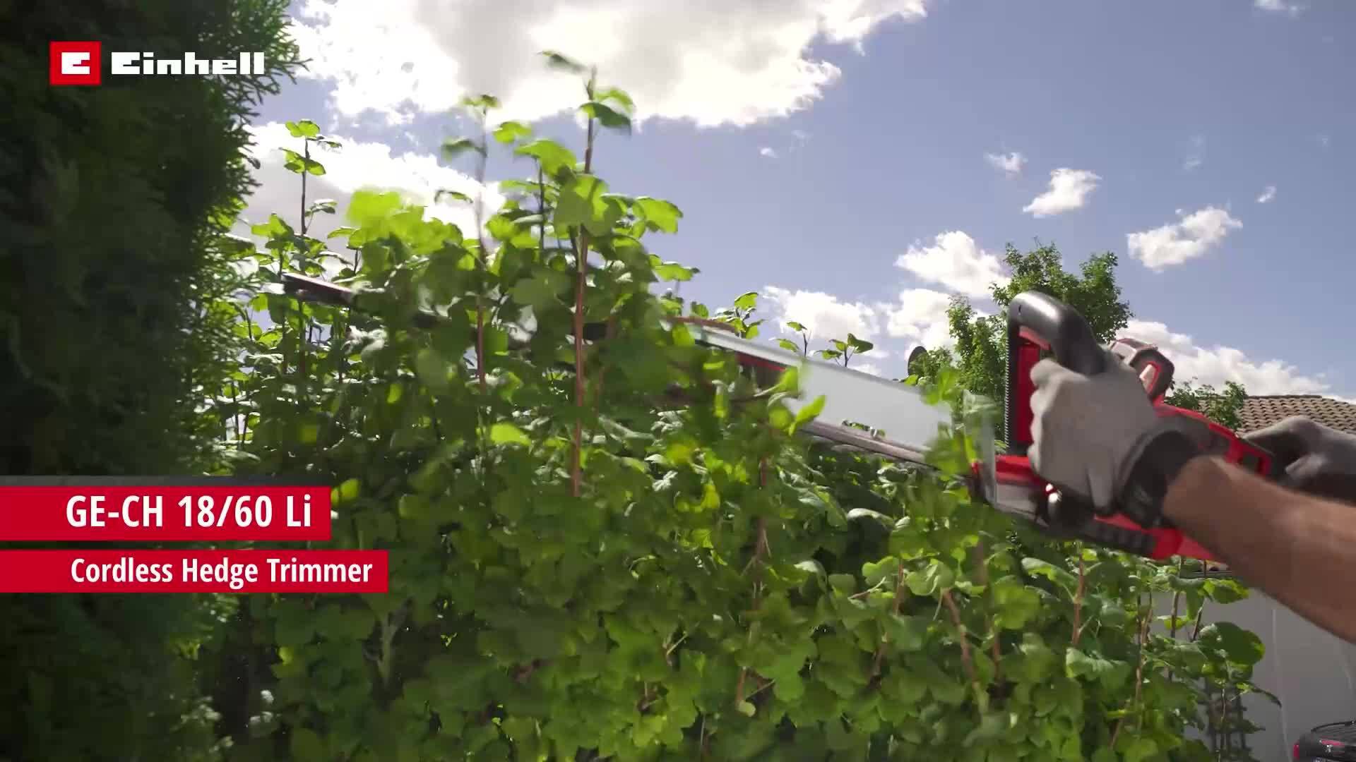 Einhell Cordless Hedge Trimmer GE-CH 18/60 Li-Solo